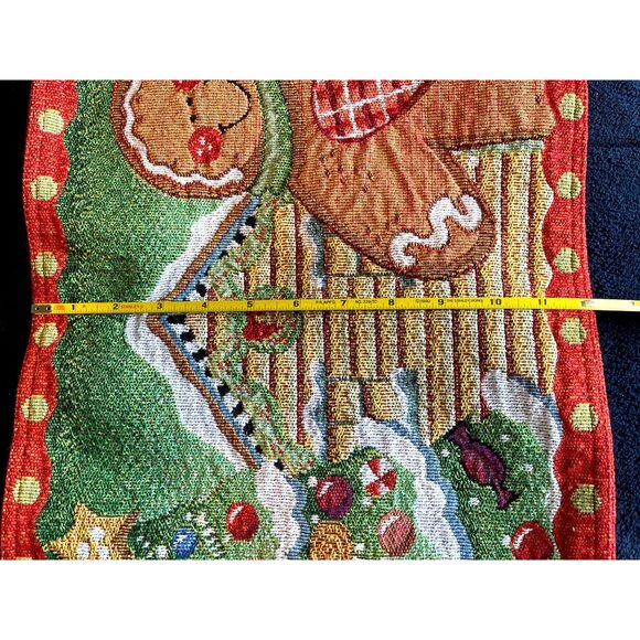 Gingerbread Christmas Tree Tapestry Decorative Holiday Placemats 18x12 Set of 4 - Picture 5 of 8
